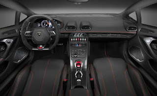 interior of Lamborghini LP 580-2 Huracan Comes with Rear Wheel Drive