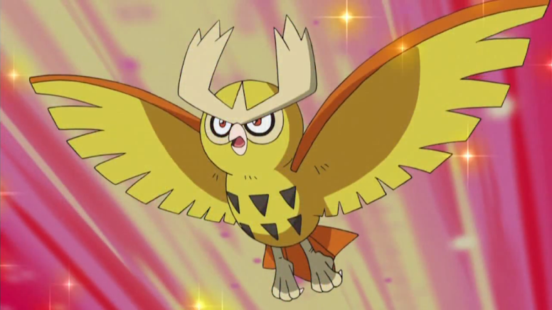 Noctowl Shiny Anime Pokémon