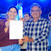 Prefeito Tião e Vice Maria assinam mais uma ordem de serviço na comunidade Timbaúba durante festejos Juninos.