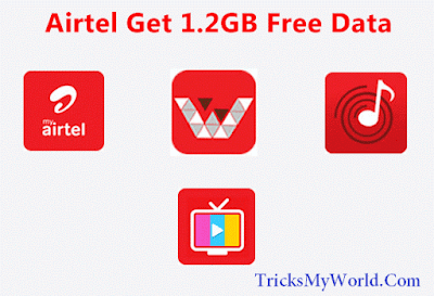 then hither accept a expert intelligence that immediately Airtel is giving worth  Airtel Tricks to Get 1.2GB Free 3G Data - June 2017