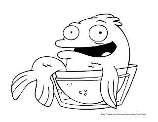 american dad coloring pages family potrait American dad coloring pages