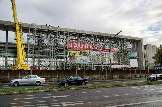 Baustelle Neubau Bauhaus Fachzentrum Halensee, Kurfürstendamm / Schwarzbacher Straße, 10711 Berlin, 03.09.2013