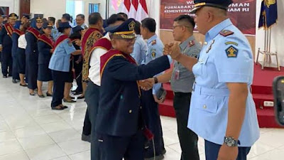 Rutan Kelas I Medan ikuti Prosesi Wisuda Purnabakti Pengayoman