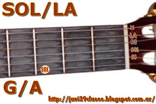 acorde guitarra guitar chord (SOL con bajo en LA)