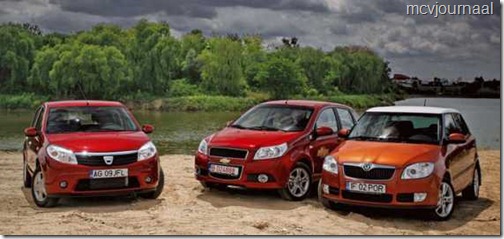 Test Dacia Sandero vs Fabia en Aveo 05