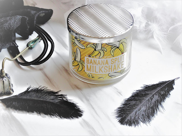 avis Banana Split Milkshake Bath & Body Works, bougie banane bath and body works, bougie 3 meches, 3 wick candle, bougie parfumee, acheter bath and body works, blog bougie, candle review, banana split milkshake review