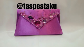 Tas Pesta Clutch Bag Ungu Muda Cantik Purple