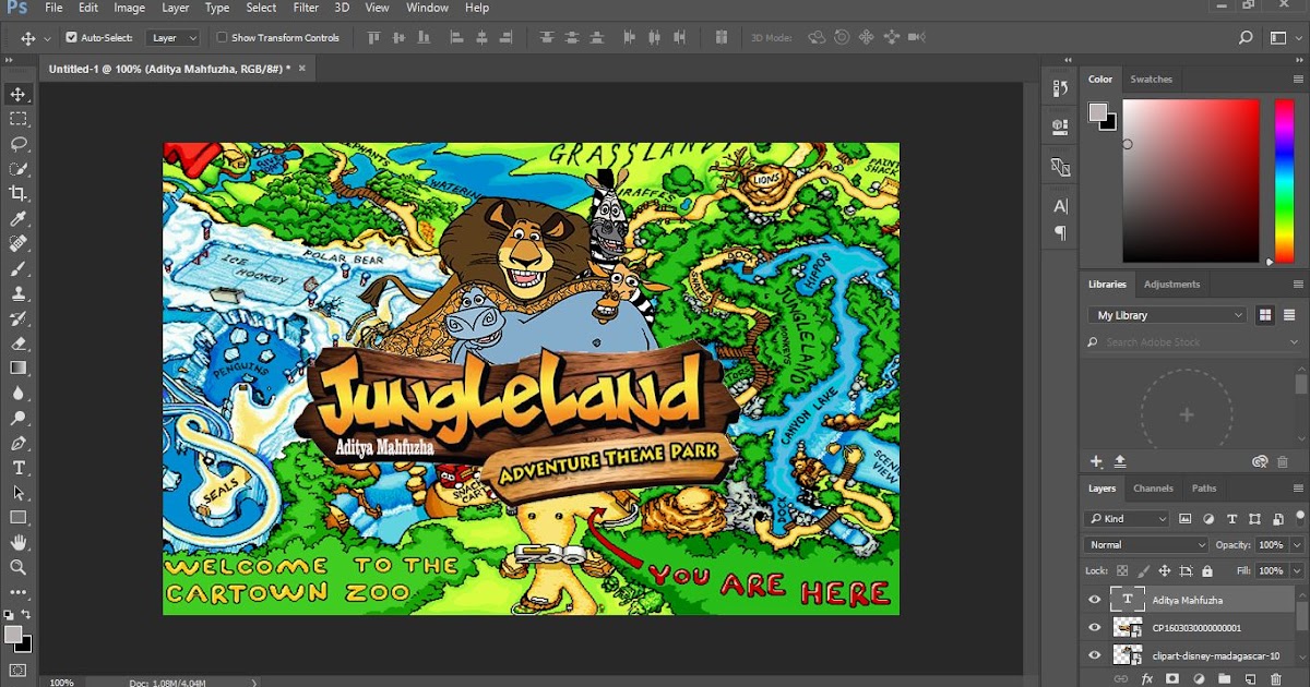 Aditya Mahfuzha Editing Logo JungleLand Pembelajaran 