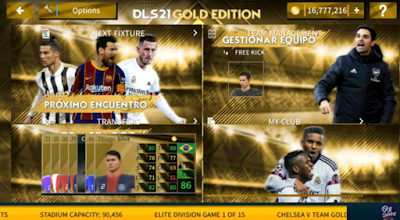  A new android soccer game that is cool and has good graphics DLS 21 Gold Edition Unlimited Money