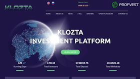 Klozta обзор и отзывы HYIP-проекта