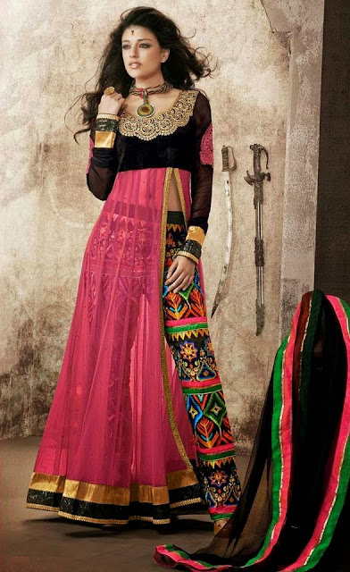 Buy Embroidery Salwar | Net Anarkali Suit