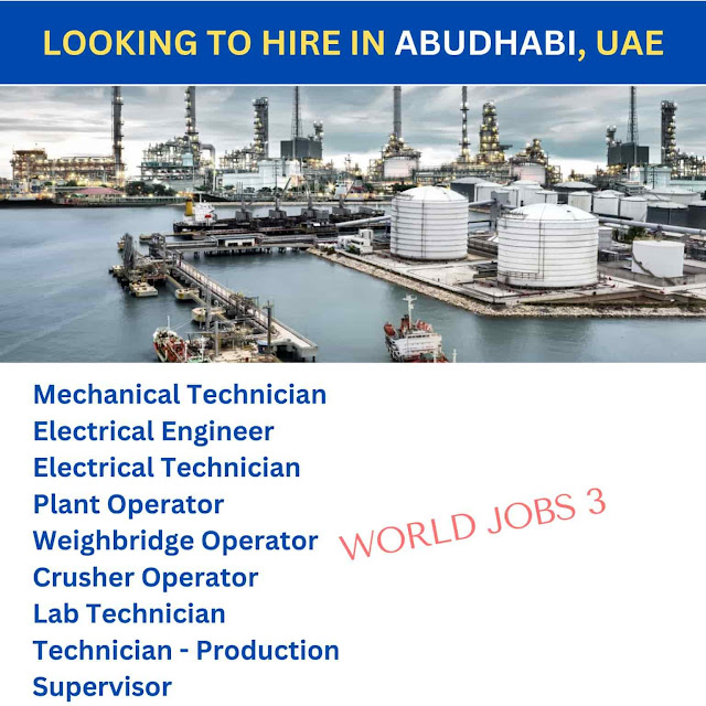 LOOKING TO HIRE IN ABUDHABI, UAE