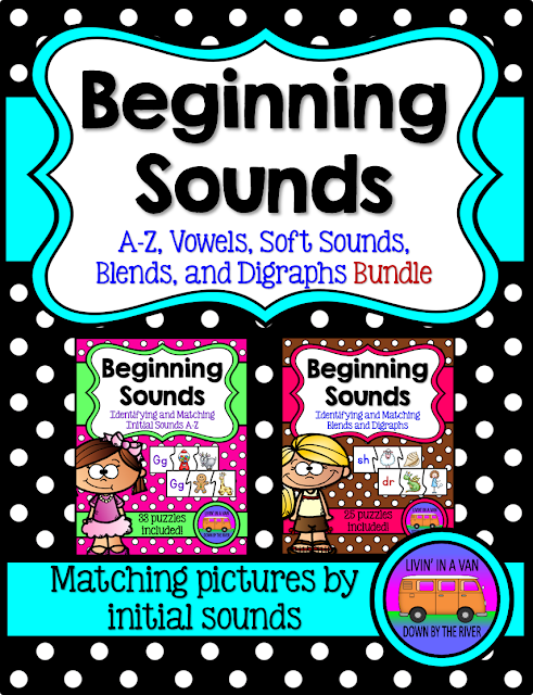 BEGINNING SOUNDS, LITERACY CENTERS, PHONICS, TPT