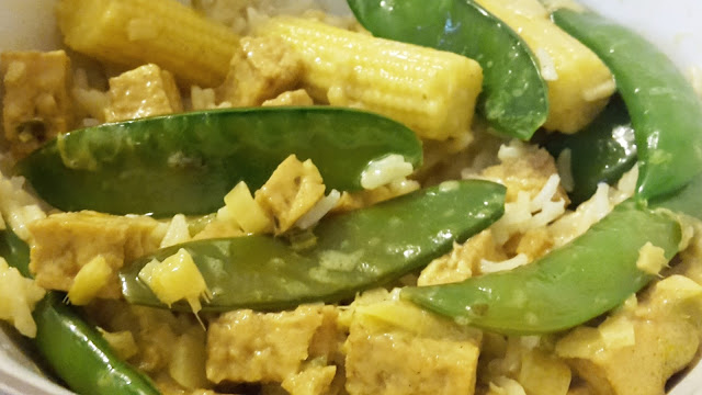 Project 366 2016 day 264 - Vegan Tofu coconut curry // 76sunflowers