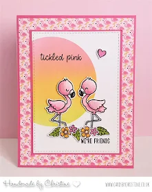 Sunny Studio Stamps: Fabulous Flamingos Customer Card by Cards by Christine
