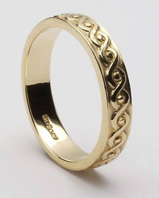 Yellow Gold Celtic Wedding Rings