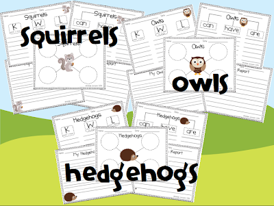 http://www.teacherspayteachers.com/Product/Forest-Animals-Informational-Writing-Pack-905701