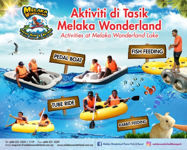 Jom habiskan masa santai bersama keluarga tersayang di Melaka Wonderland.