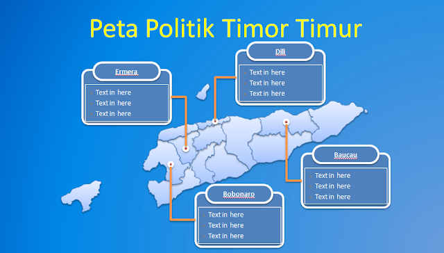 image: Slide 2 Template PPT Peta Timor Timur Gratis