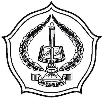 Sabda Maharaja: Logo IAIN Sunan Ampel Surabaya (Hitam Putih)