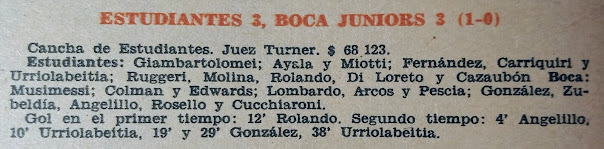 Juan Eulogio Urriolabeitia dos golazos frente a Boca. 1956