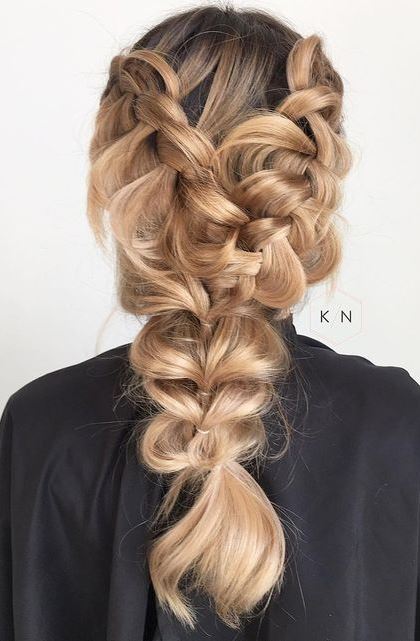 A little Dutch braid here