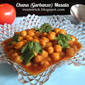 Chana (Garbanzo) Masala Recipe @ treatntrick.blogspot.com