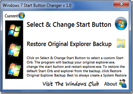 Start Button Changer