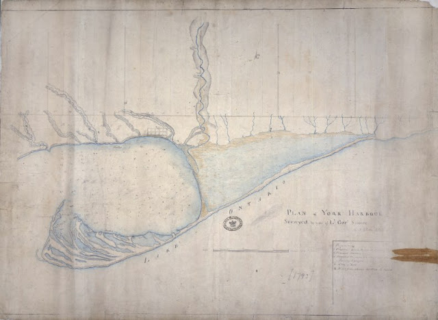 Plan of York Harbour Surveyed by order of Lt Govr Simcoe by Alexander Aitken, 1793