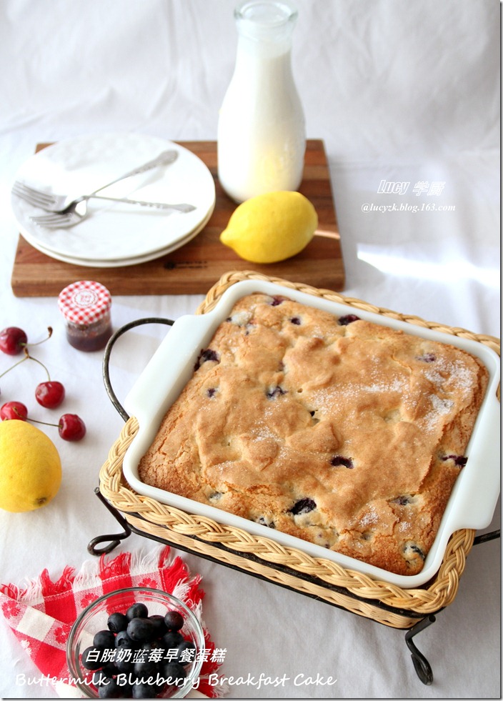 白脱奶蓝莓早餐蛋糕Buttermilk Blueberry Breakfast Cake
