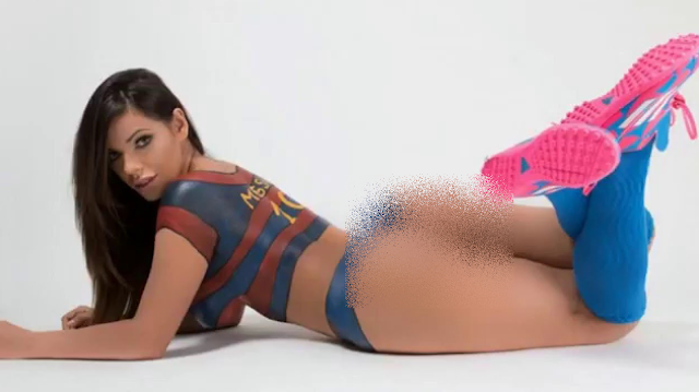 Suzy Cortez si Miss Bumbum 2015 Rayakan Kemenangan Barcelona Dengan Foto Vulgar