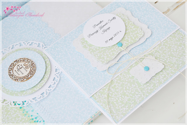 album z okazji pierwszej komunii świętej scrapbooking