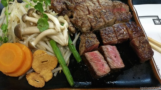 Matsuzaka beef at a steakhouse, called Beef Satou at Kichijoji.