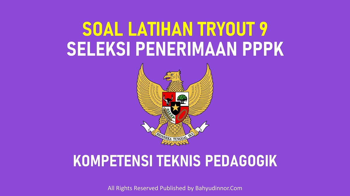 Tryout 9 Pedagogik