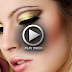 Best Gold Eye Makeup With Black Eyeliner And Berry Lip Video Tutorial