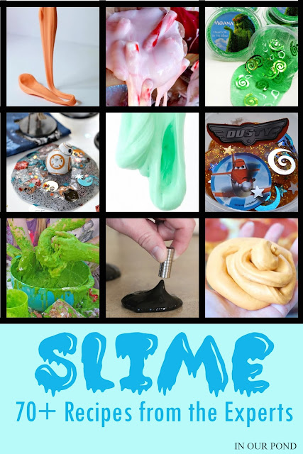Slimed!  70+ Recipes from the Experts // In Our Pond // kids' crafts // silly putty // elmers glue // disney // slime // gak // recipes // toys // games // summer crafts // DIY toys