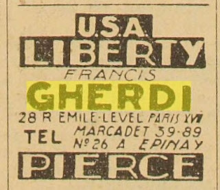 Gherdi annonce du journal L'Auto 1944