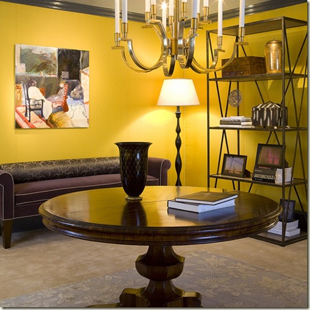 Farrow and Ball Yellow foyer