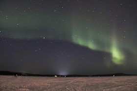Aurora Borealis on Lake Inari, Finnish Lapland