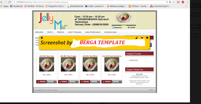 Cara Mudah mEmBuat WEB Toko Online Penjualan Makanan Dengan PHP & MYSQL - Gratis tinggal DOwnload Ajah.