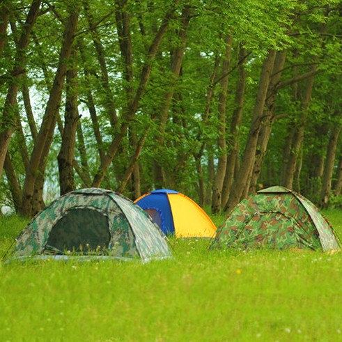 Lều phượt cắm trại vải dù rằn ri , lều du lịch 2 lớp nhiều màu, picnic gia đình , chống muỗi , chống nước cho 2-3 người