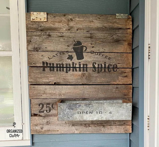 Photo of Pumpkin Spice Latte Rustic Sign