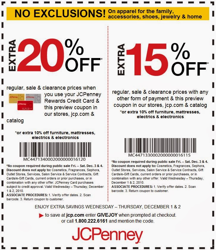 Printable Coupons: JcPenney Coupons