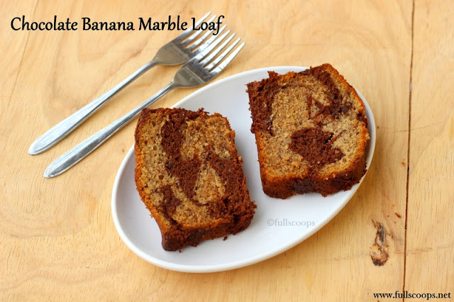 Chocolate Banana Marble Loaf