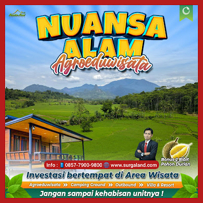 Jual Kavling Kebun Nuansa Alam AgroEduwisata Bogor Hanya 90 Menit dari Jakarta