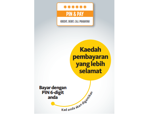 Tukar kad debit bank ke kad pin maybank, kelebihan guna pin and pay maybank, kaedah pembayaran maybank lebih selamat, berapa bayaran caj tukar kad pin baru maybank