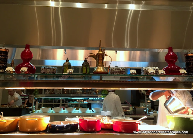 buffet counter at Channels Media Rotana