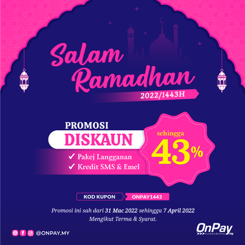 43% DISKAUN Sempena Ramadhan 1443 H