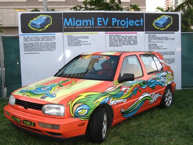 Miami EV Project - VW Golf Art Car by LEBO