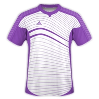Desain Jersey Gratis Sepakbola dan futsal kombinasi putih ungu